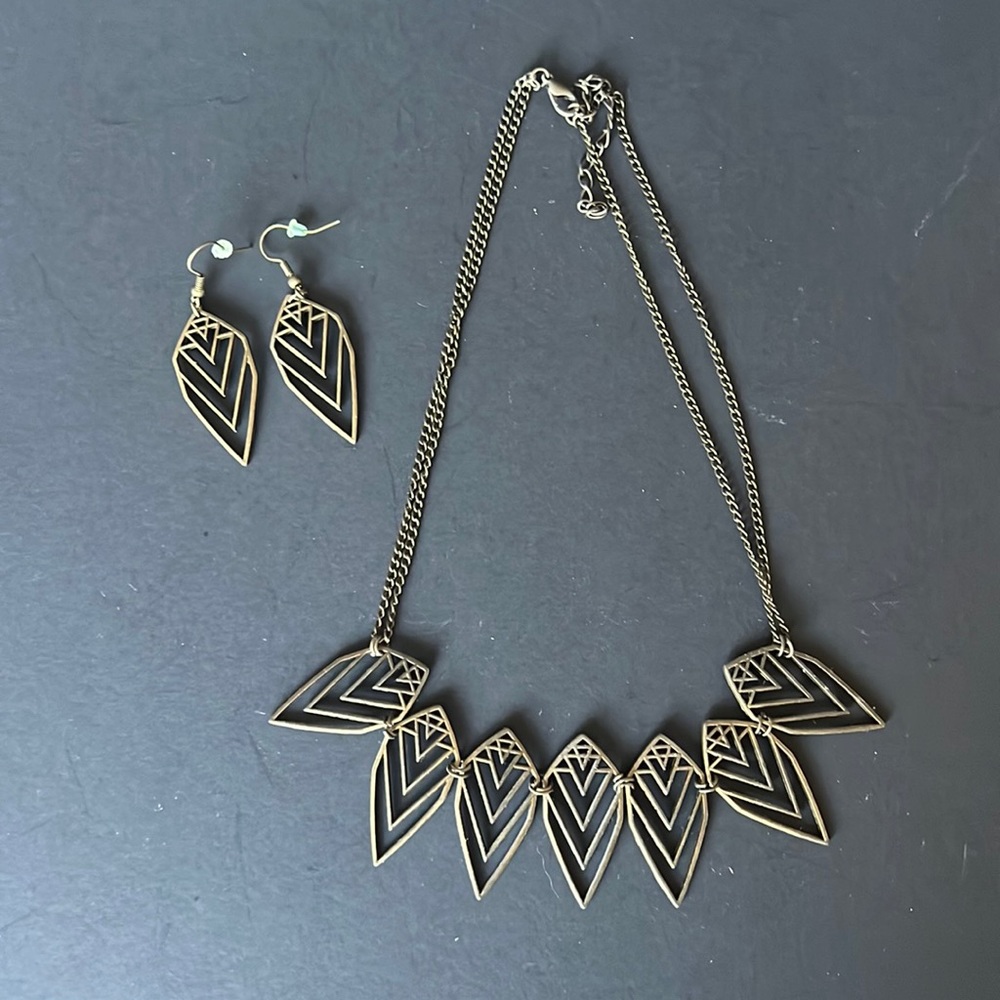 Statement Necklace and Earrings